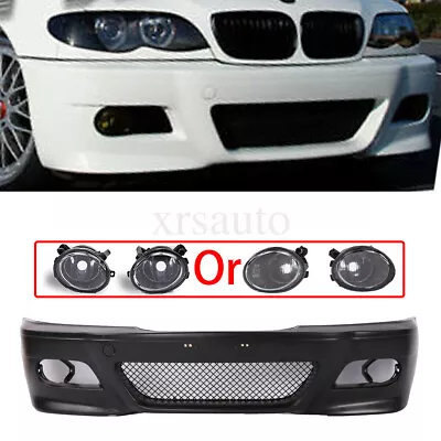 For BMW E46 M3 Style Front Bumper Covers 1999-05 SEDAN Wagon With Fog Lamp • $275.05