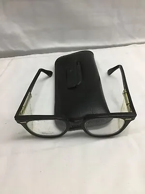 Vintage BI Safety Glasses With Side Shields 5 3/4 Arms Blk 1950'S/1960'S Unisex • $18.70