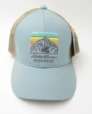 New W/ Tag Eddie Bauer Work Wear Mountain Embroidered Mesh Adjustable Hat • $16.79