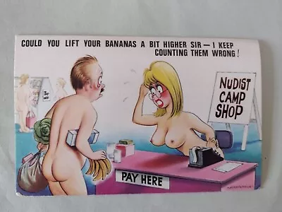 Saucy Bamforth Comic Postcard  Fitzpatrick   Comic  Series No 221  Nudist Shop • £2