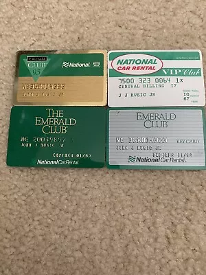 Vintage Credit Card National Car Rental 1967 Three Club Cards • $8