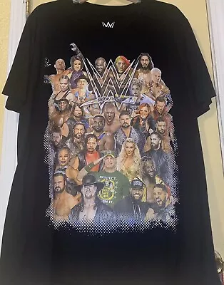 WWE Wrestling Superstars Group Black Tshirt 5XL Cena Undertaker • $20