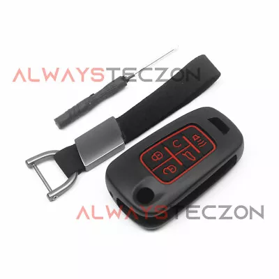 Alloy Car Remote Key Cover Case Red For Holden VF Commodore Chevrolet Cruze • $28.59