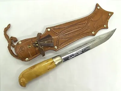 Vintage Rapala J. Marttiini Finland Hunting Knife With Leather Sheath • $95
