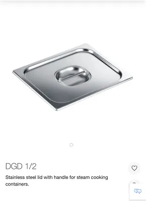 Genuine Miele DGD 1/2 Stainless Steel Lid For Steam Cooking Containers Trays • £34