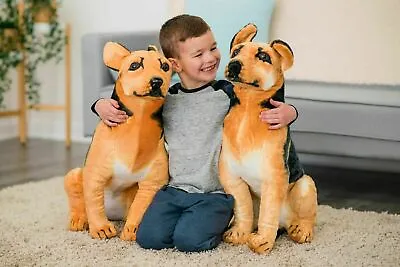 £49.95 • Buy Large Plush Cuddly Lying Sitting German Shepherd Soft Toy Puppy Enormous Teddy