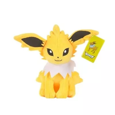 Pokemon Jolteon 25cm Plush Toy Kids Children's Doll Soft Cuddly Eevee Evolution • £14.99