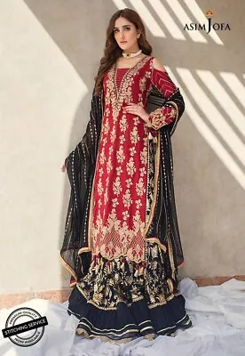 £165 • Buy Asim Jofa Original Stitched Eid/wedding/Party Dress Size S