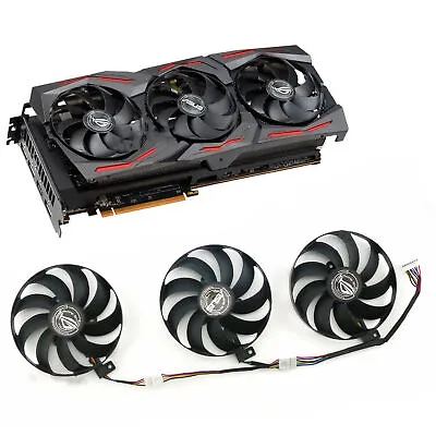 Cooling Fan Video Card Cooler Fan For ASUS ROG RTX2060 2070S 2080ti RX5700XT • $9.54