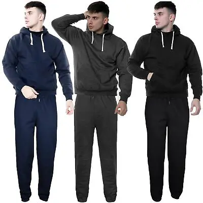 £16.99 • Buy Mens Full Tracksuit Hooded Sweatshirt Pullover Hoodie Joggers Bottoms Pants Set
