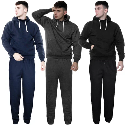 £16.99 • Buy Mens Full Tracksuit Hooded Sweatshirt Pullover Hoodie Joggers Bottoms Pants Set