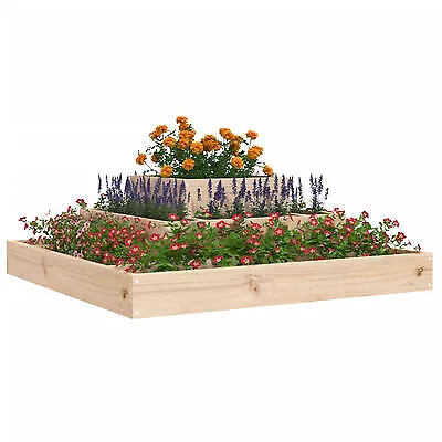 3Tier Wooden Raised Planter Vegetable Garden Bed Elevated Planter Box Outdoor UK • £49.99