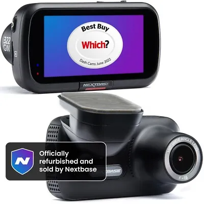 Nextbase 322GW Dash Cam Full 1080p/60fps HD Recording - In Car DVR Camera • £83.99