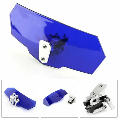 Universal Adjustable Windshield Screen Extension Deflector For Honda Yamaha FN • £21.55