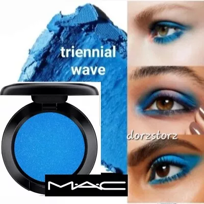 MAC Blue Eye Shadow Satin *TRIENNIAL WAVE* / .05 Oz / New In Box • $16.50