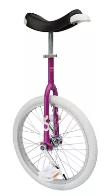 Unicycle OnlyOne 20-Inch Fuchsia Alloy Rim Tires White • £121.67