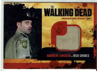 £199.99 • Buy The Walking Dead Season 1 Wardrobe Card M1 Andrew Lincoln As Rick Grimes VARIANT