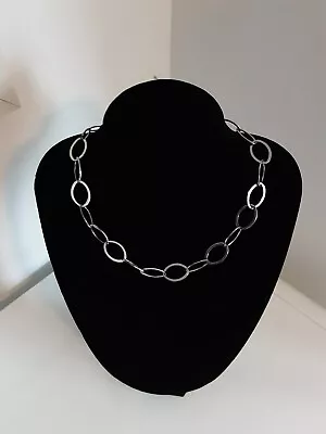 💕 Accessorise Very Pretty Large Link Chain Silver Coloured Costume Jewellery... • £0.75