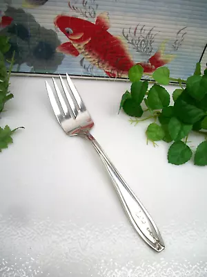 1835 R-Wallace Silver   HOSTESS   Silverplate Cold Meat Serving Fork   1920 • $12.98