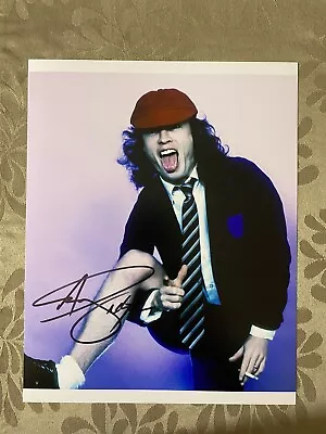 Angus Young AC/DC Signed 8X10 Photo COA • $90