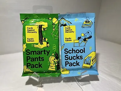 Cards Against Humanity Family Edition- Written By Kids & School Sucks Expansions • $18.55