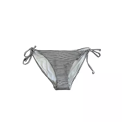 H&M Navy White Striped Bikini Swim Bottoms Size 8 NEW New With Tags • $20