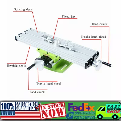 Mini Milling Machine Bench Fixture Worktable X Y Cross Slide Table Drill Vise • $37.05