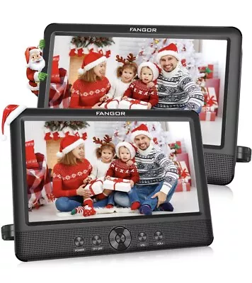 FANGOR 10.5'' Dual DVD Player For Car Portable Headrest Video Players F-1011 NEW • $65.95