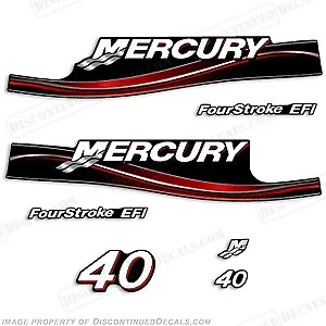 Fits Mercury 40hp Four Stroke EFI Decal Kit - 2005+ • $89.95