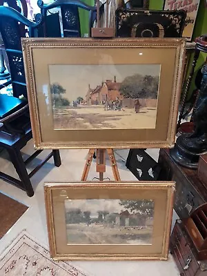 John Gutteridge Sykes 1861-1941 Pair Of Large Matching Framed Watercolours • £195