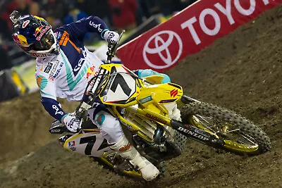 $19.99 • Buy James Stewart Jr Bubba Motocross Kawasaki Rider Color 11x17 Photo #4