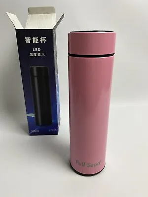 Smart Thermos Tea/Coffee Infuser PINK Bottle 500ML With LED Temperature Display • $18.99