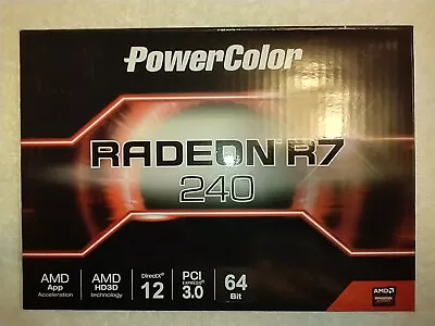 PowerColor AMD Radeon R7 240 2GB 64-bit GDDR5 Graphics Card • $22.95