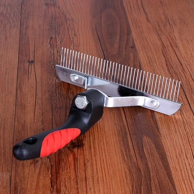 £8.27 • Buy Pet Grooming Brush Stainless Steel Undercoat Rake Comb For Medium & Large Dogs