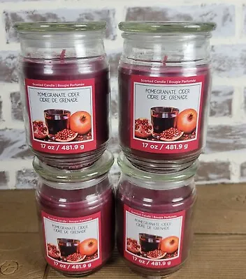 X4 Pomegranate Cider Scented Candle 17 Oz Large Jar Single Wick Candle Ashland • $29.99