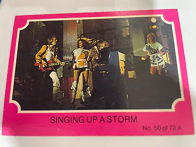 ABBA Trading Cards Australian Scanlens Pink Series - 50 Singing Up A Storm • $6