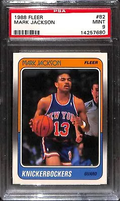 1988 Fleer #82 MARK JACKSON PSA 9 14257680  • $15.17