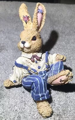 Vintage 1999 Home Interiors KK Easter Bunny Shelf Sitter Figurine  • $10