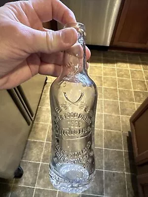 Budwine Embossed Soda Bottle Bain’s Bottling Works Petersburg Virginia VA • $19.99