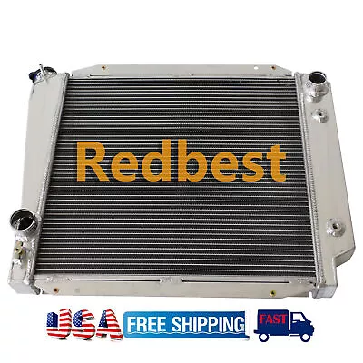 $119 • Buy 3 ROW ALUMINUM RADIATOR FIT 1966-77 FORD BRONCO 2.8/3.3/4.7/4.9 I6/V8 Conversion