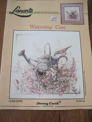 Vintage Lanarte Marjolein Bastin Watering Can Cross Stitch Pattern Leaflet 1991 • $10.50
