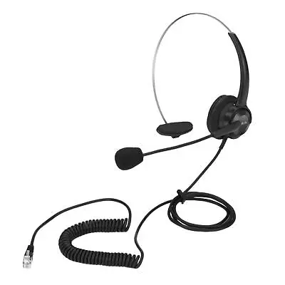 Phone Headsets With Microphone Adjustable Corded Headphone For Office Phones • £9.16