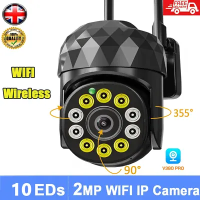 £21.99 • Buy 1080P WIFI IP Camera Wireless Outdoor CCTV HD PTZ Smart Home Security IR Camera