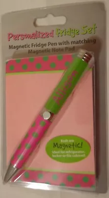 Allison Personalized Refrigerator Magnetic Pen Note Pad Fridge Gift Set Nos • $5.99