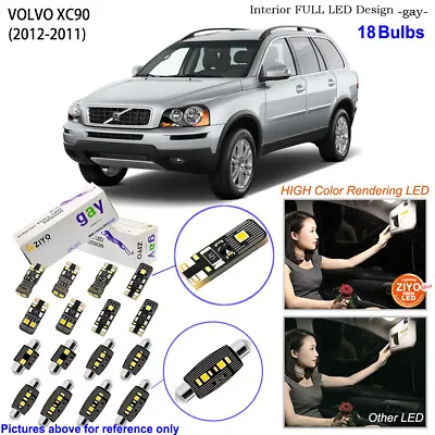 18 Bulbs Deluxe Interior LED Light Kit White Dome Light For 2002-2011 Volvo XC90 • $21.07