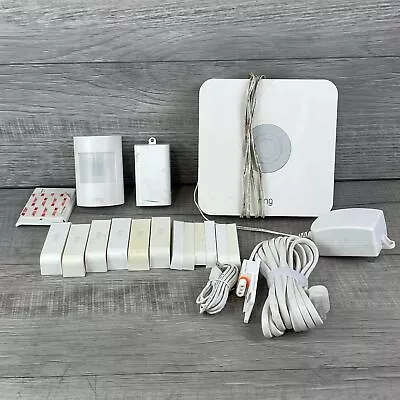 Lot Of Ring White Alarm Base Station Range Extender & Motion Detector W/Adapter • $97.53