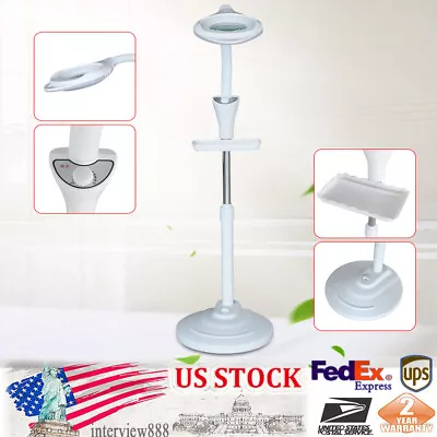 110V LED Magnifying Lamp Floor Stand 16X Diopter Magnifying Glass Light  • $32.90