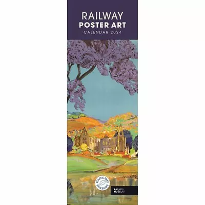 Railway Museum Railway Poster Art Slim Calendar 2024 - Transport • £6.48