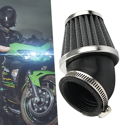 50mm Air Cold Filter Cleaner Universal Motor Scooter ATV Pit Dirt Bike For Honda • £10.11