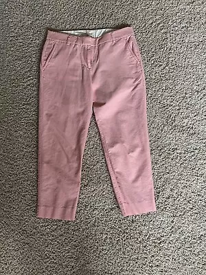 J. Crew Women’s City Skimmer Pant Pastel Pink-size 6  Lightweight Soft Crop EUC • $16